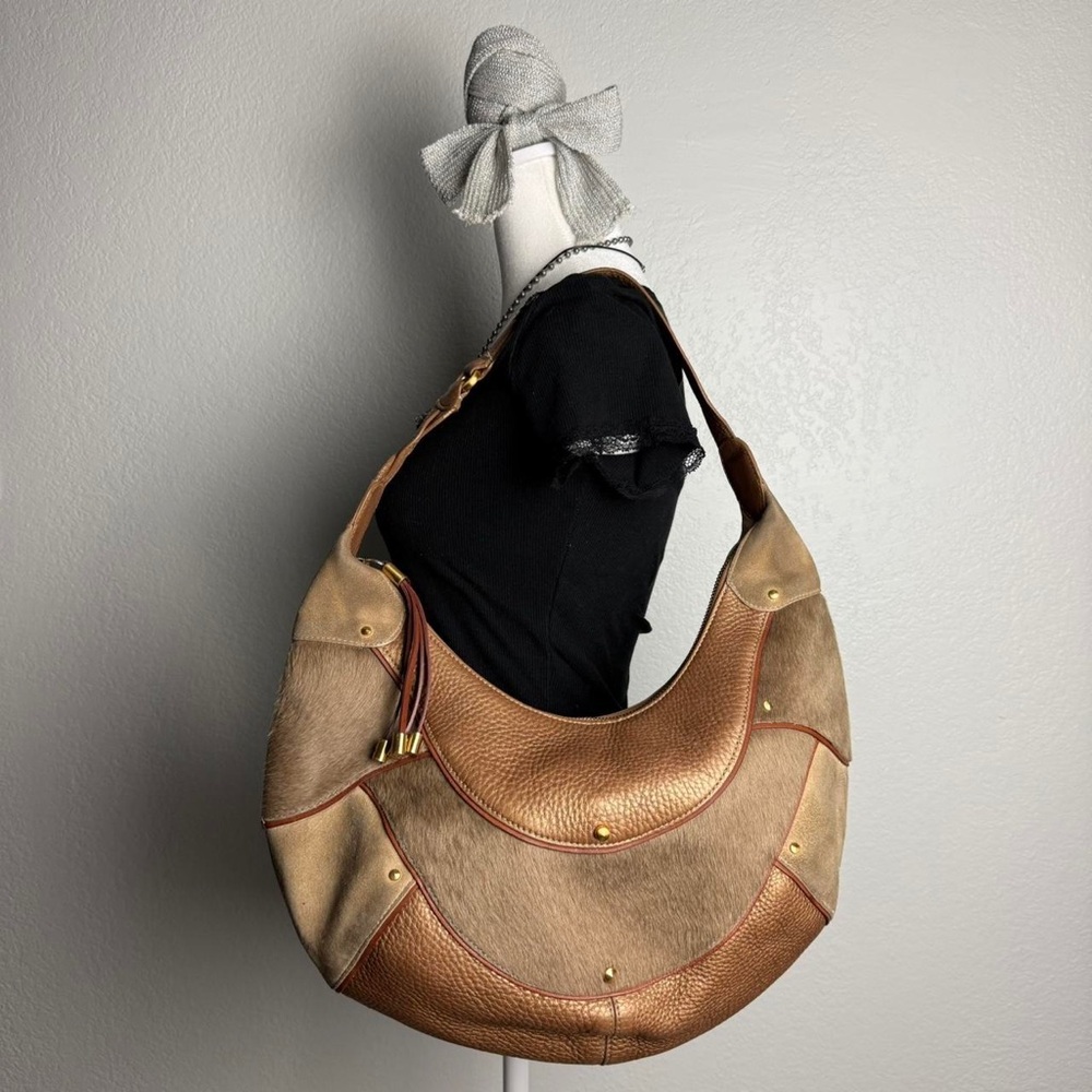 Elegant Tan and Brown Women's Bag